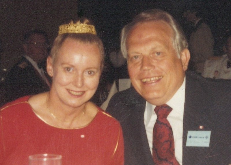 Beverly Hancock with “the love of her life,” Douglas Hague.