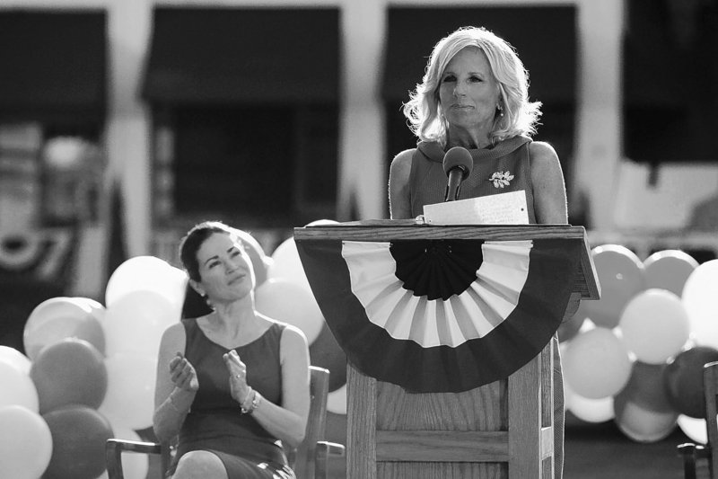 Jill Biden stars as herself in the Aug. 15 episode of “Army Wives,” which airs on Lifetime.