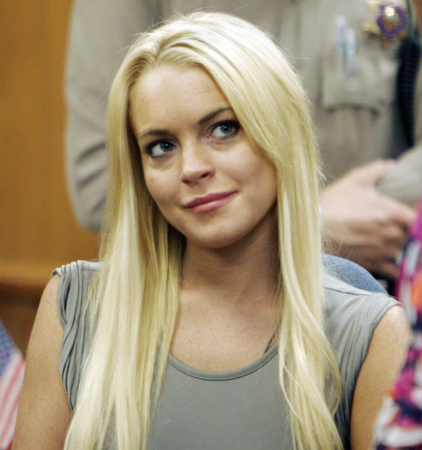 A July 20, 2010 photo shows Lindsay Lohan in a court in Beverly Hills, Calif.