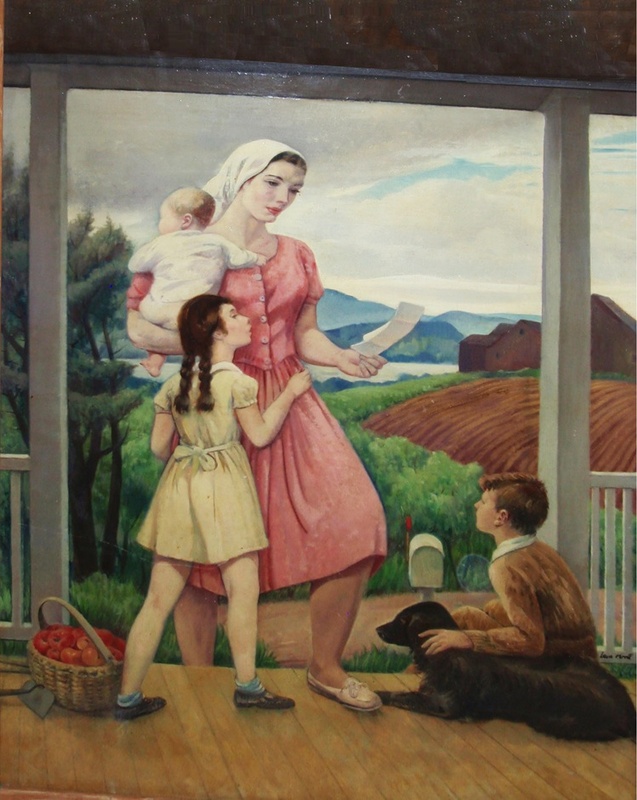 “The Letter" by Leon Kroll is among the works by major American artists in Barridoff Galleries’ auction on Friday.