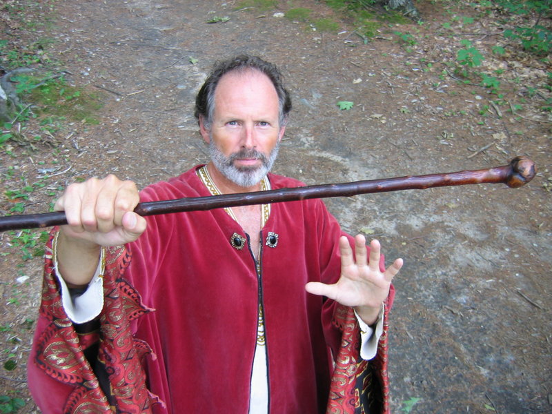 Dennis McLernon plays Prospero in the Freeport Shakespeare Festival production of “The Tempest,” running Tuesday to Friday in L.L. Bean’s Discovery Park.