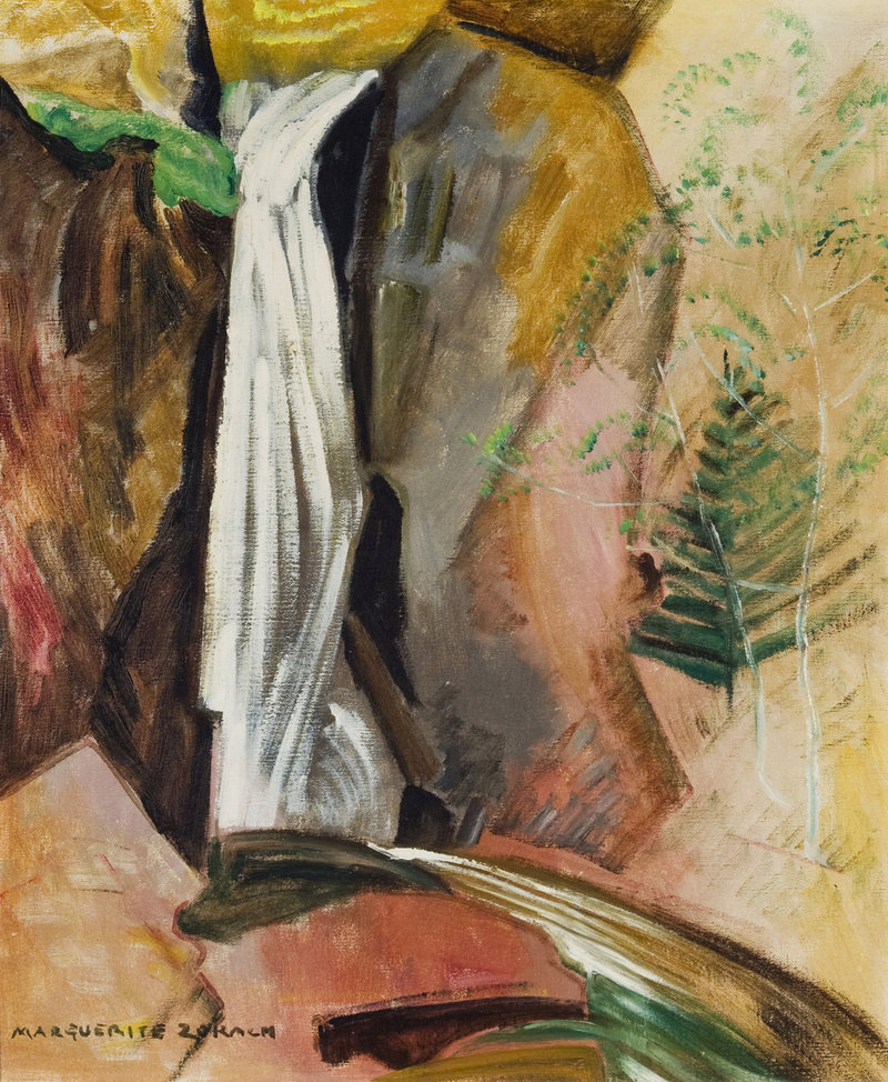 Marguerite Zorach's "Waterfall," oil on canvas