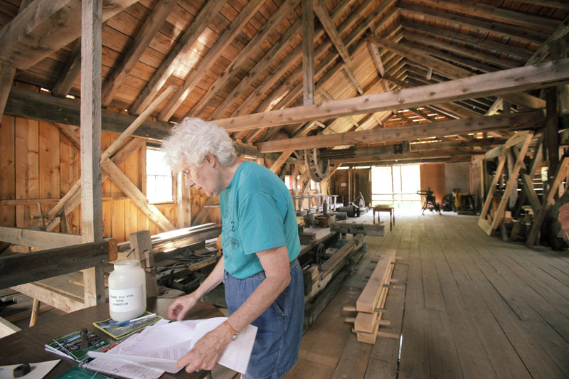 Marylyn Hatch owns the homestead across from Scribner's Saw Mill and is a member of the preservation group. "People come by every day," she said.
