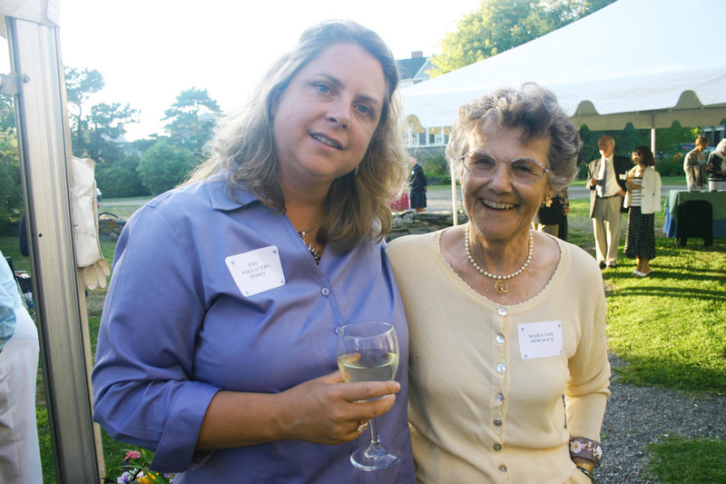 Peg Willauer-Tobey, who’s related to Winslow Homer, and art supporter Mary Lou Sprague