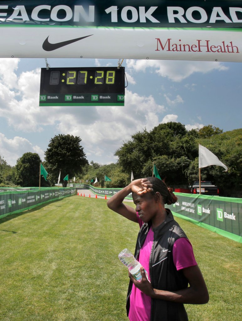 Lineth Chepkurui of Kenya holds the world record over 12 kilometers and the fastest time in the world this year at 10 kilometers.