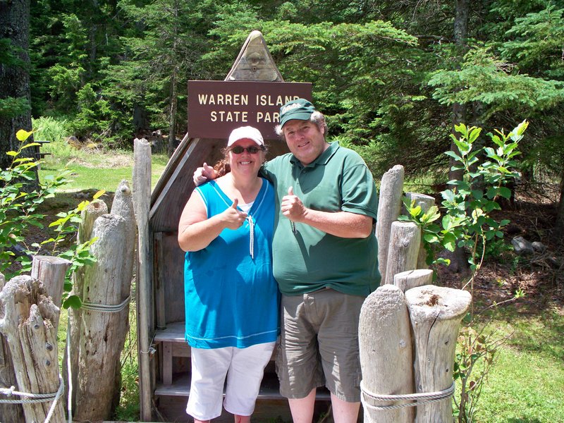 Warren Island was the last stop for Debi Pride and Wally Farnum.
