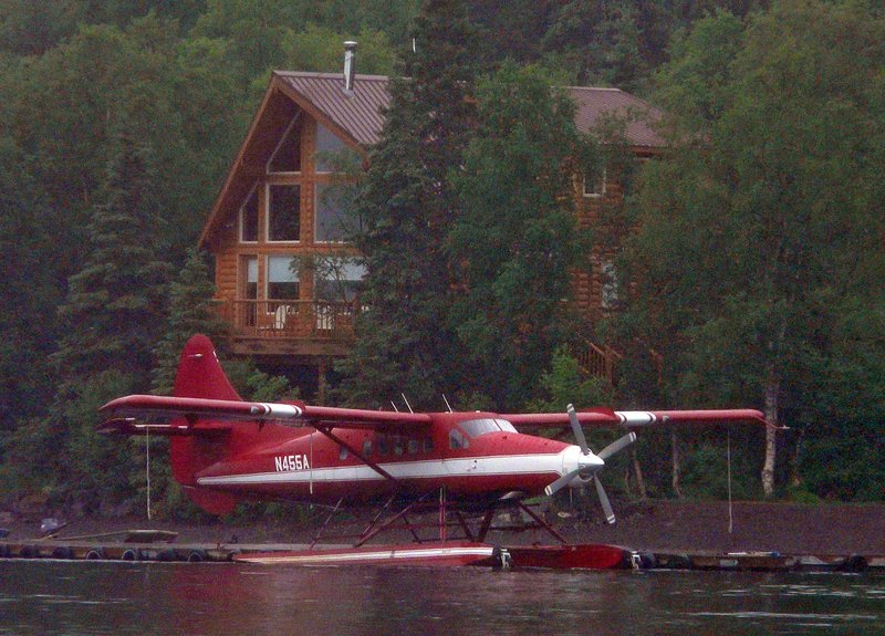 This plane, a de Havilland DHC-3T with tail number N455A and shown last year on Lake Nerka, crashed 10 miles northwest of Aleknagik, Alaska, on Monday night, killing five people, according to the National Transportation Safety Board. Four people survived. The dead included former GOP Sen. Ted Stevens, above, a legend in Alaska politics.