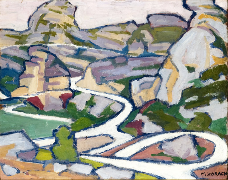 “Les Baux” by Marguerite Zorach was purchased by the Portland Museum of Art at last weekend’s Barridoff Galleries art auction in Portland.