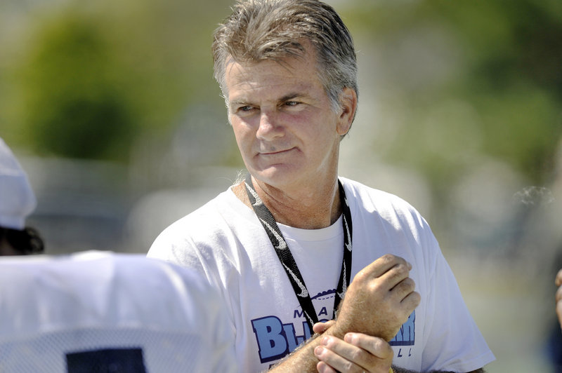 Maine Coach Jack Cosgrove says he sees "more of a complete football team this year" after the Black Bears went 5-6 in 2009 relying on the passing game.