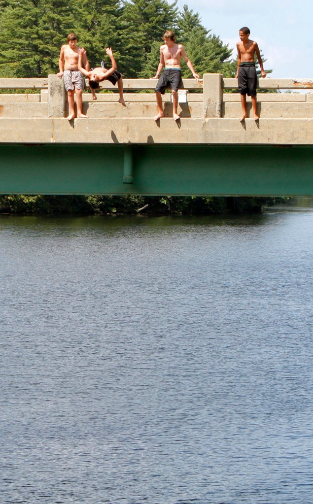 Many swimmers still jump from the Salmon Falls Bridge despite warning signs and police efforts to keep them away. In recent years, officers have written summonses for criminal trespass on the bridge, but the cases were never prosecuted.