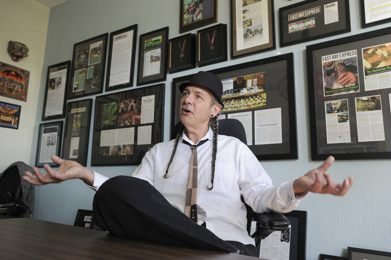 Steve DeAngelo, the founder of Harborside Health Center in Oakland, Calif., with his fedora and braids, is one of northern California’s most recognizable cannabis celebrities.