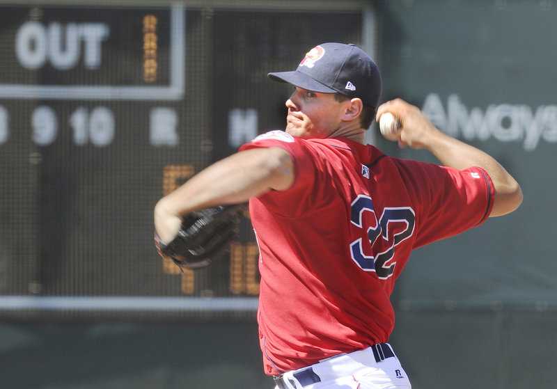 New Portland reliever Ryne Reynoso played for the Sanford Mainers in 2006, the same year he was drafted by Atlanta. He was cut from Triple-A Gwinnett County last month and Boston signed him July 23.