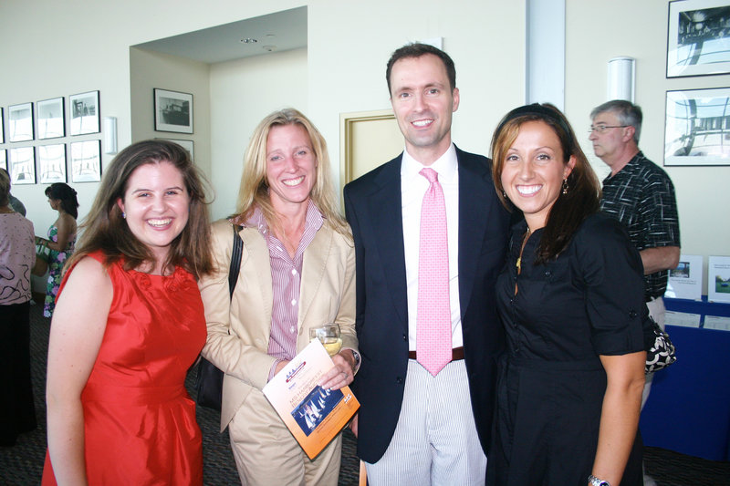 Emma Lishness, Malinda Lawrence, Tim Shannon and Lisa Skerlick, who all work at law firm and event sponsor Verrill Dana.