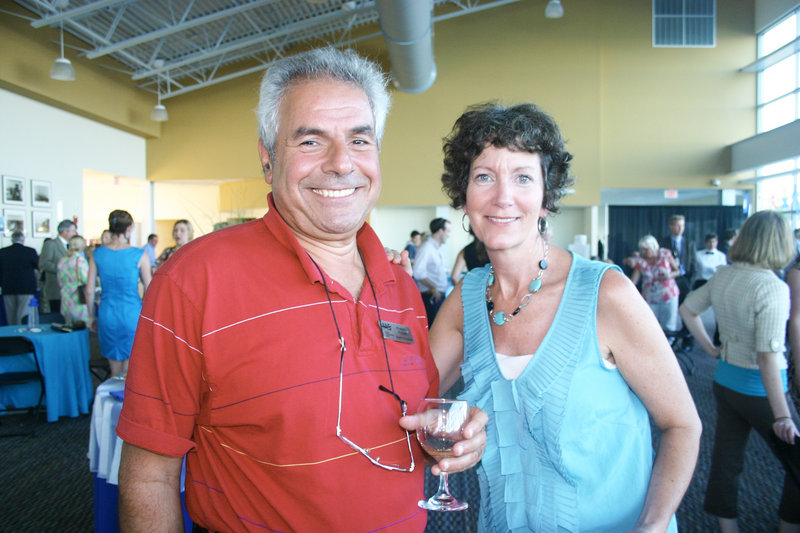 Robert Picone, who serves on the MS Society board, and Sheila Nee, of the Convention and Visitors Bureau and a member of the volunteer committee.