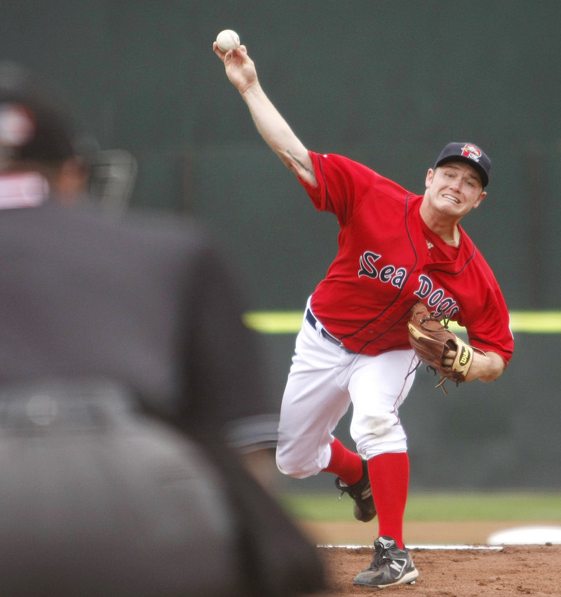 Portland starter Alex Wilson held Trenton to one hit, three walks and one run, while striking out eight. He said, "I was able to pound the zone with my fastball, which really opened up spots for my slider."