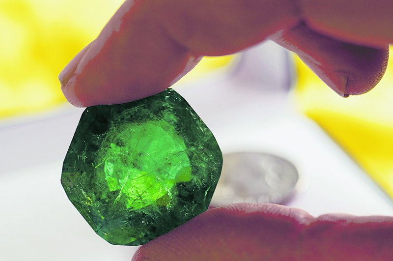 The Carolina Emperor, called the largest gem ever recovered in North America, weighed 310 carats before being cut.