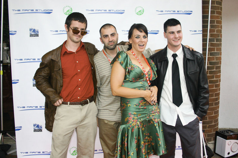 From left, Doughty, director Teymur Lazimov, actress and festival co-organizer Krystal Kenville and cinematographer Kyle Bourgoin.