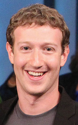 Mark Zuckerberg, founder of Facebook.