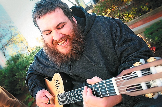 Singer-songwriter Zach Deputy performs on Thursday at One Longfellow Square in Portland.