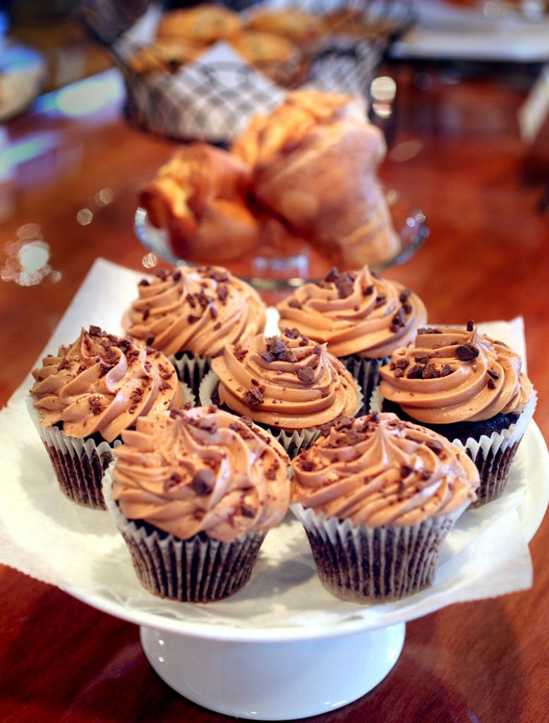 Chocolate buttercream cupcakes are hard to resist at the Cambridge Coffee Bar & Bakehouse.