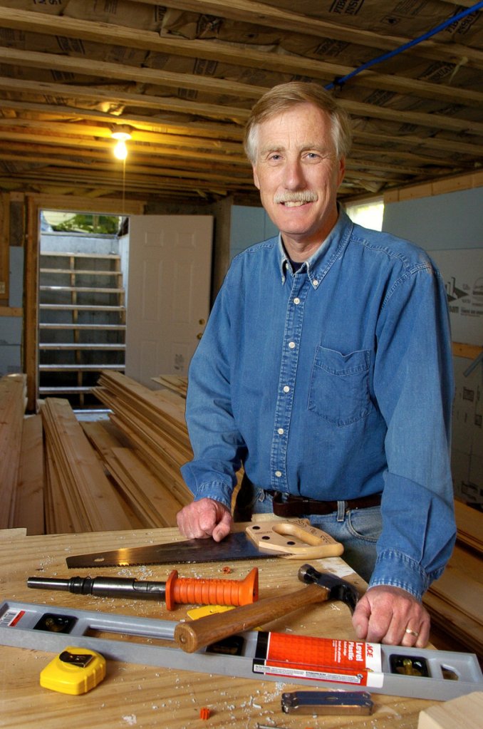 “My dream was always that there was some kid up in Madison who has this ability, but would never get to express it unless somebody put a tool in his hand,” said former Gov. Angus King, seen here with the more traditional sort of tools.