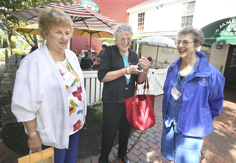 Members Mary “Dottie” McGuirk, from left, Cathy Varble and Esther LaCroix.