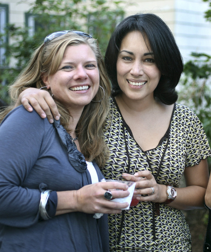 Bazkari Catering’s Ana O’Connell, right, with Amber Roberge of Portland.