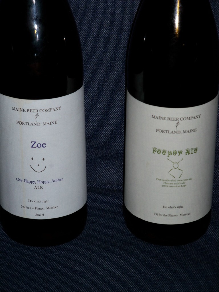 Maine Beer Co. produces just 144 bottles of its amber ale, Zoe, and 600 of its pale ale, Peeper, per week.
