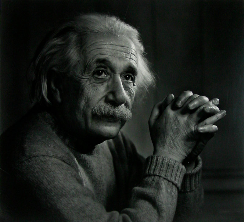 Karsh photographed Albert Einstein in 1948.