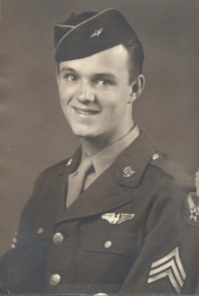 Lewis Johnson flew more than 30 combat missions over Germany in a B-24 Liberator in World War II.