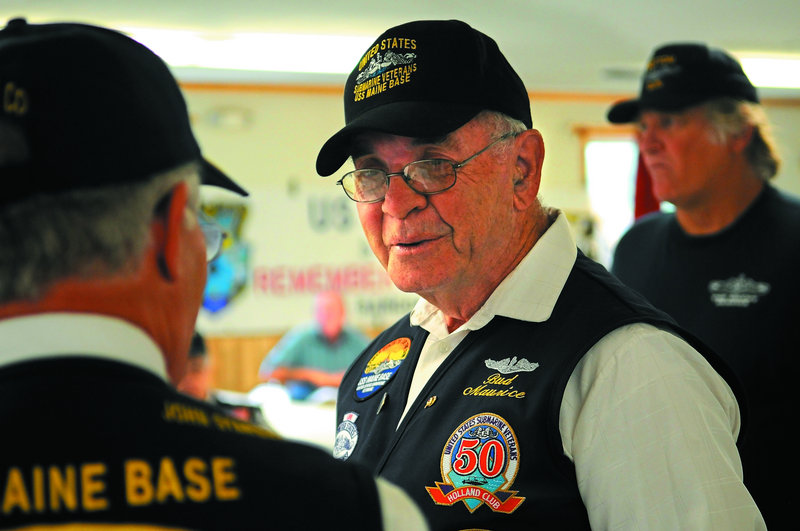 Maurice “Bud” Scribner Jr. was inducted Sunday into the Holland Club, a group of veteran submariners.