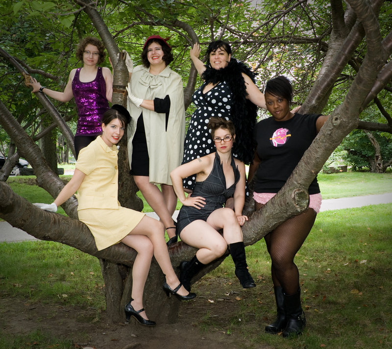 The Femme Show performers, clockwise from top right: Alana Kumbier, Rachel Kahn, Mylene St. Pierre, Alicia Greene, Havalah Backus and Maggie Cee.