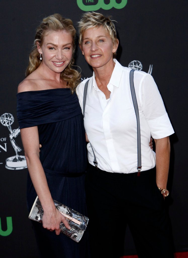 Portia Lee James DeGeneres, left, formerly Portia de Rossi, with Ellen DeGeneres earlier this year.