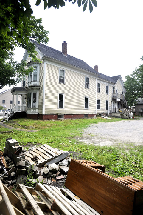 The former Phi Kappa Sigma house at 27 Preble St. in Gorham.
