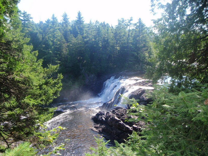 Grand Falls spills into the Dead River near Maine Huts & Trails’ newest addition.
