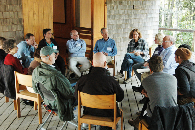 Discussion groups dotted the campus of the Haystack Mountain School of Crafts last week in Deer Isle, site of “Cultural Summit 2010: A Gathering of Maine’s Arts Leaders.