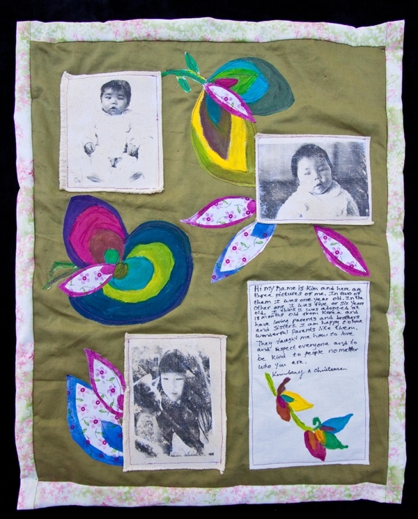 A quilt by Kim Christensen that will be displayed in VSA Arts’ “Origins” exhibit during the art walk.