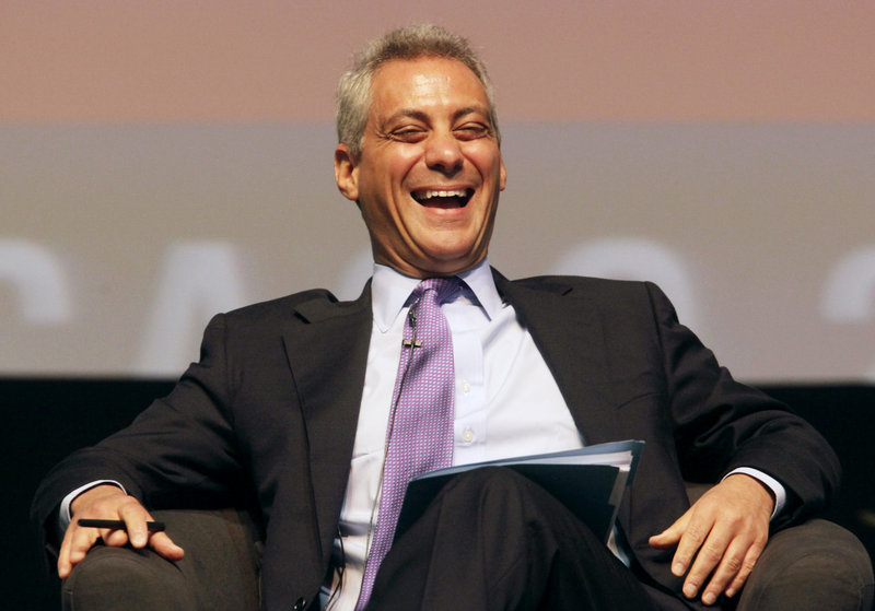 Rahm Emanuel participates in the sixth annual Richard J. Daley Global Cities Forum in Chicago last April. Emanuel said Sunday that he is preparing to run for mayor of Chicago.