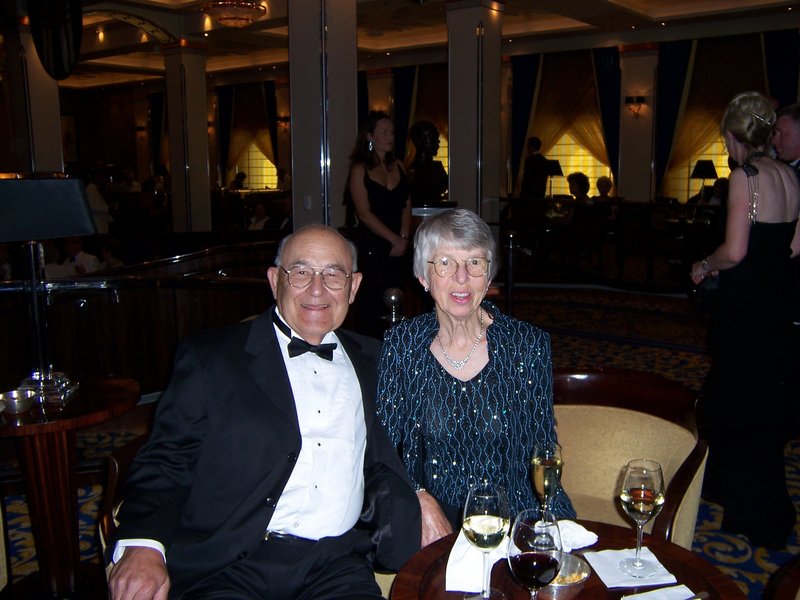 Donald Graves and his wife, Betty, took a cruise to France on the Queen Mary 2 in 2008.