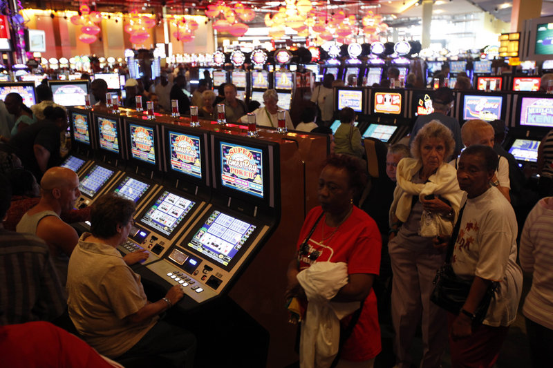 People enter to gamble at the newly opened Sugar House Casino in Philadelphia, which became the largest U.S. city with a casino Sept. 23 after years of community protests and delays.