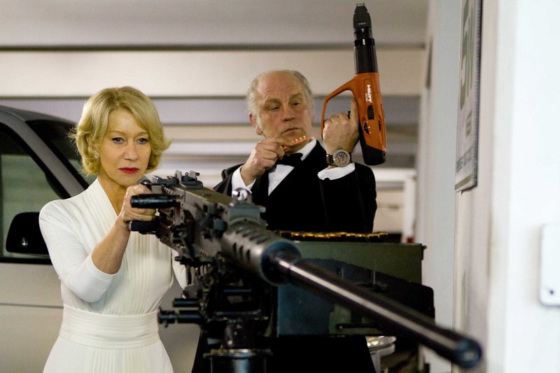 Mirren and Malkovich lock and load.