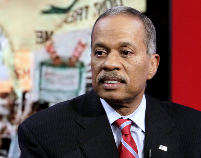 News analyst Juan Williams, appears on the “Fox & Friends” TV program in New York on Thursday, after he was fired by one of his employers, National Public Radio.