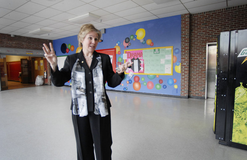 Jeanne Crocker, the principal of South Portland High School, is backed by readers who also support the renovation proposal on the ballot next Tuesday.