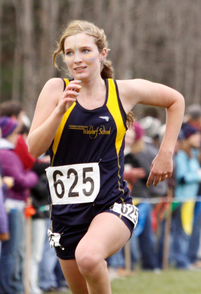 Zoe Chace-Donahue finished fifth in Class C but was the top runner for Merriconeag, which captured the state title in its first attempt for the girls’ team.