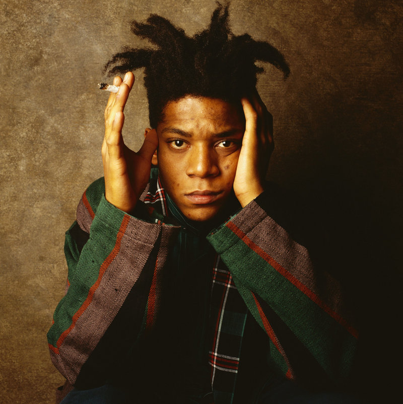 Abstract expressionist Jean-Michel Basquiat (shown in 1986) is the subject of “Basquiat,” a biopic starring Geoffrey Wright.