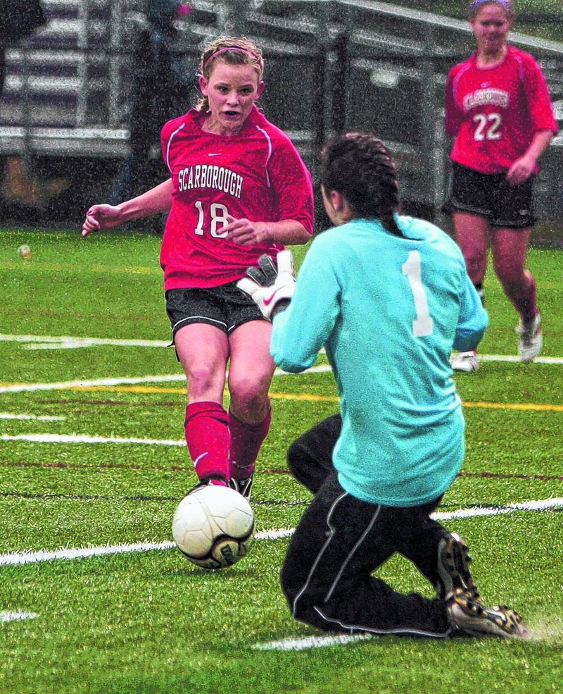 Haley Carignan leads Scarborough with 12 goals and five assists, but it s a balanced Red Storm offense that will take on Bangor in the Class A state championship game today.