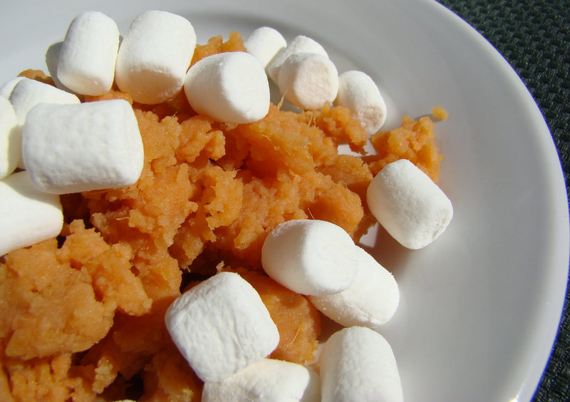 Are the marshmallows on the sweet potatoes a guy thing?