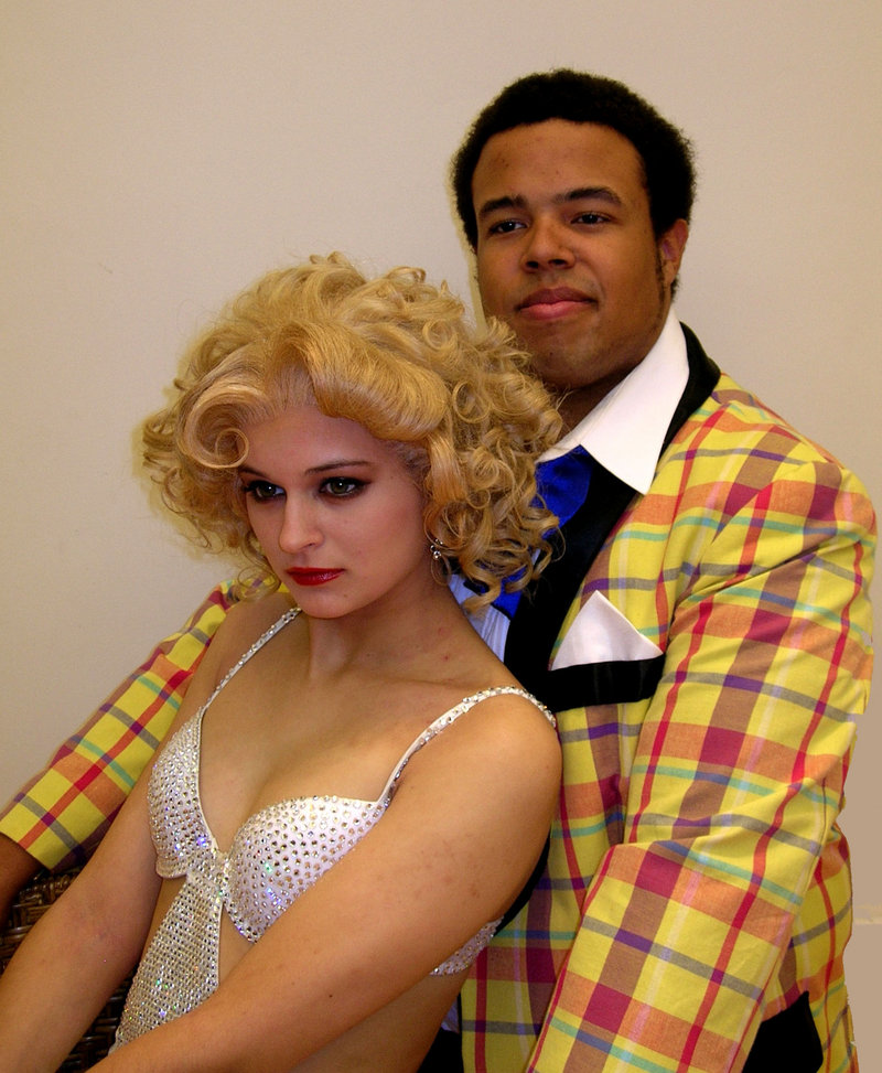 Rylie Doiron and Jeremiah Haley are the vaudeville dancer Queenie and the stage clown Burrs in this weekend's production of "The Wild Party" at the University of Southern Maine in Gorham.