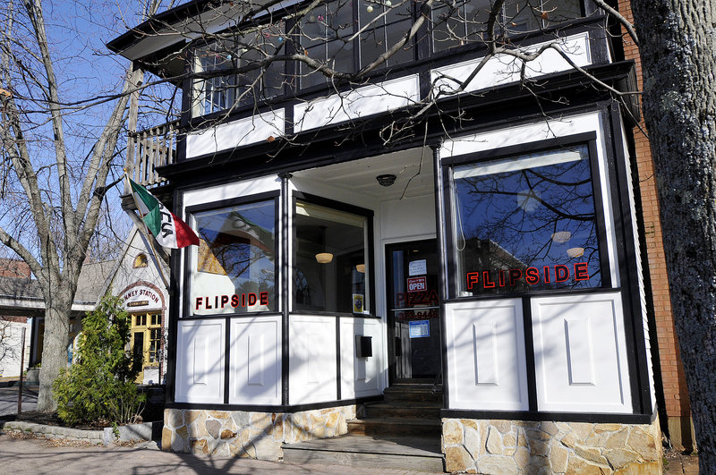 Flipside in Brunswick uses ingredients sourced locally or regionally, and specializes in topping combinations not necessarily associated with pizza.