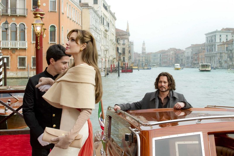 Angelina Jolie and Johnny Depp in “The Tourist.”